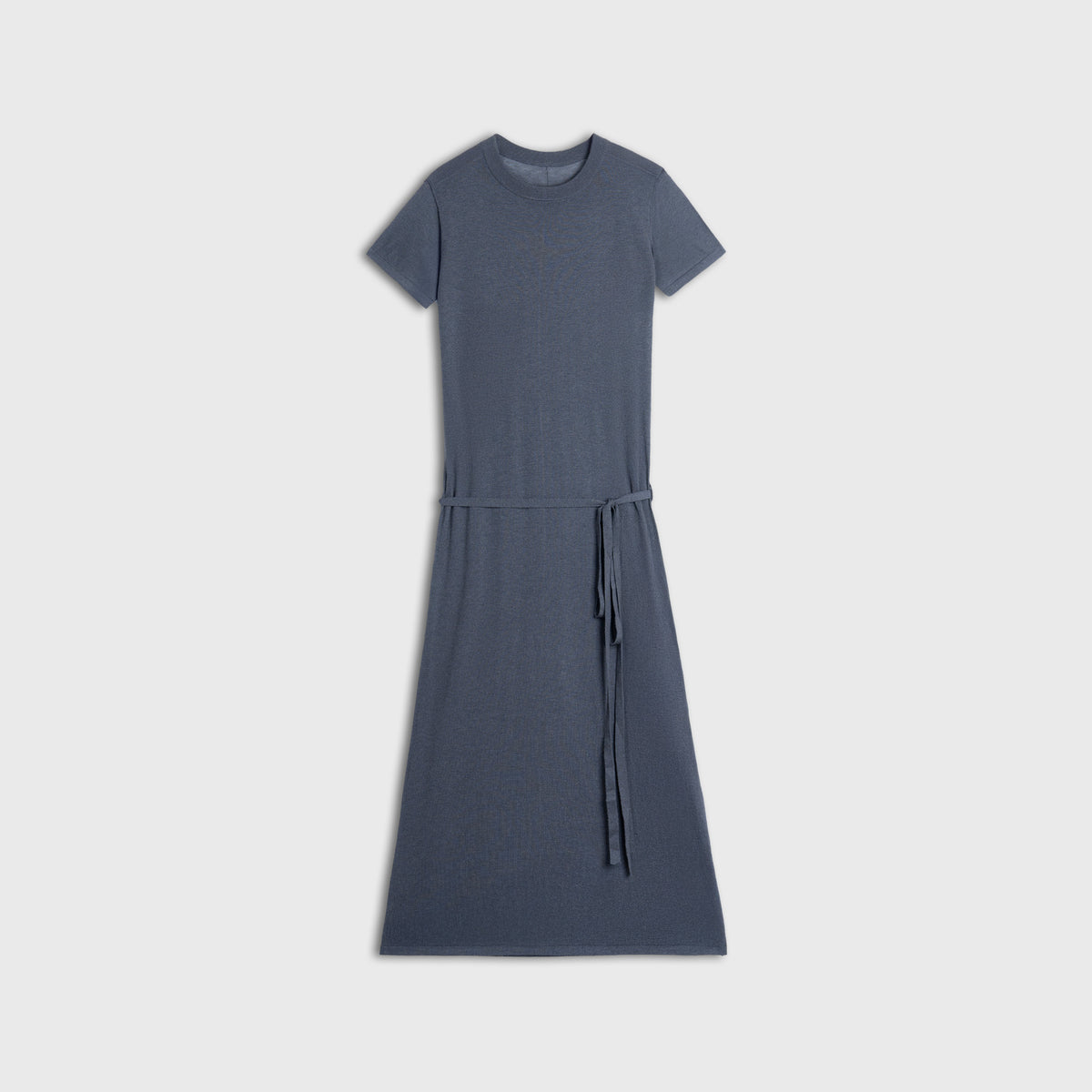 Linea Belted Wool-Blend Knit Dress