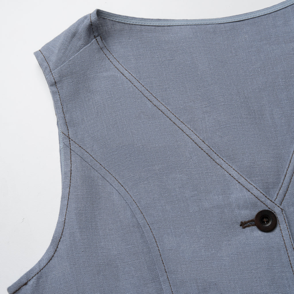 Élan Linen Belted Dress