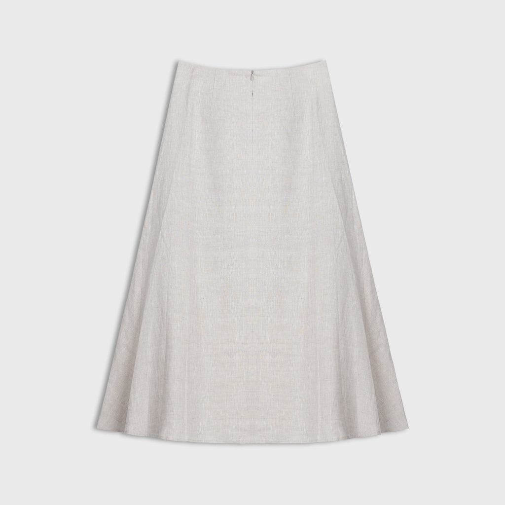 Beige skirt on a white background