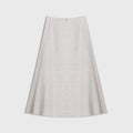 Beige skirt on a white background