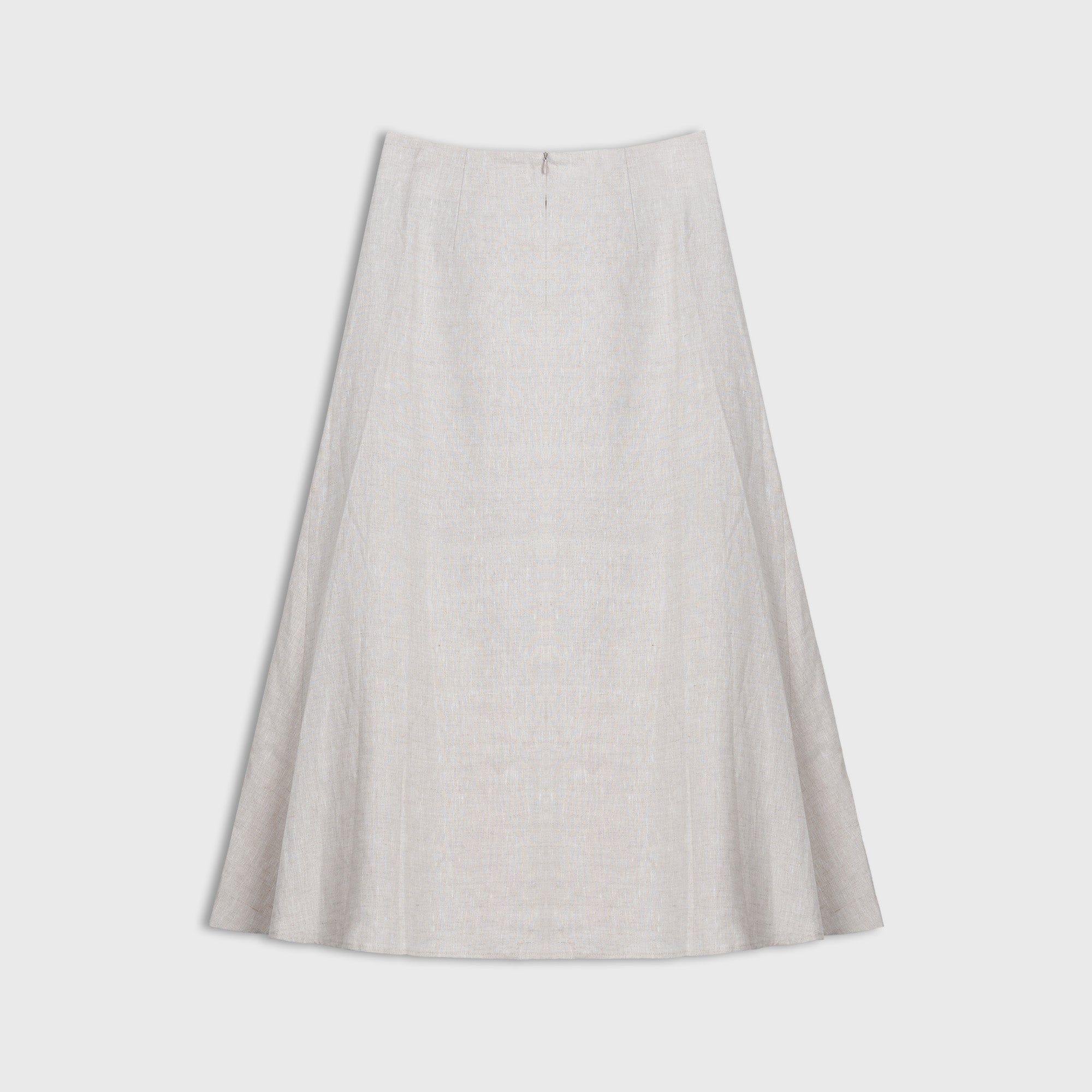 Beige skirt on a white background