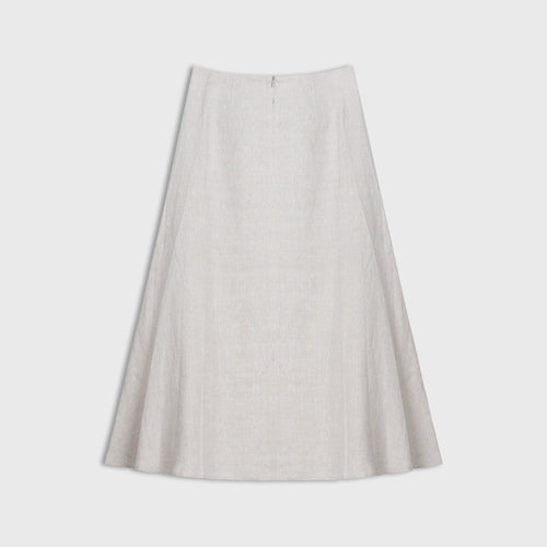 Beige skirt on a white background