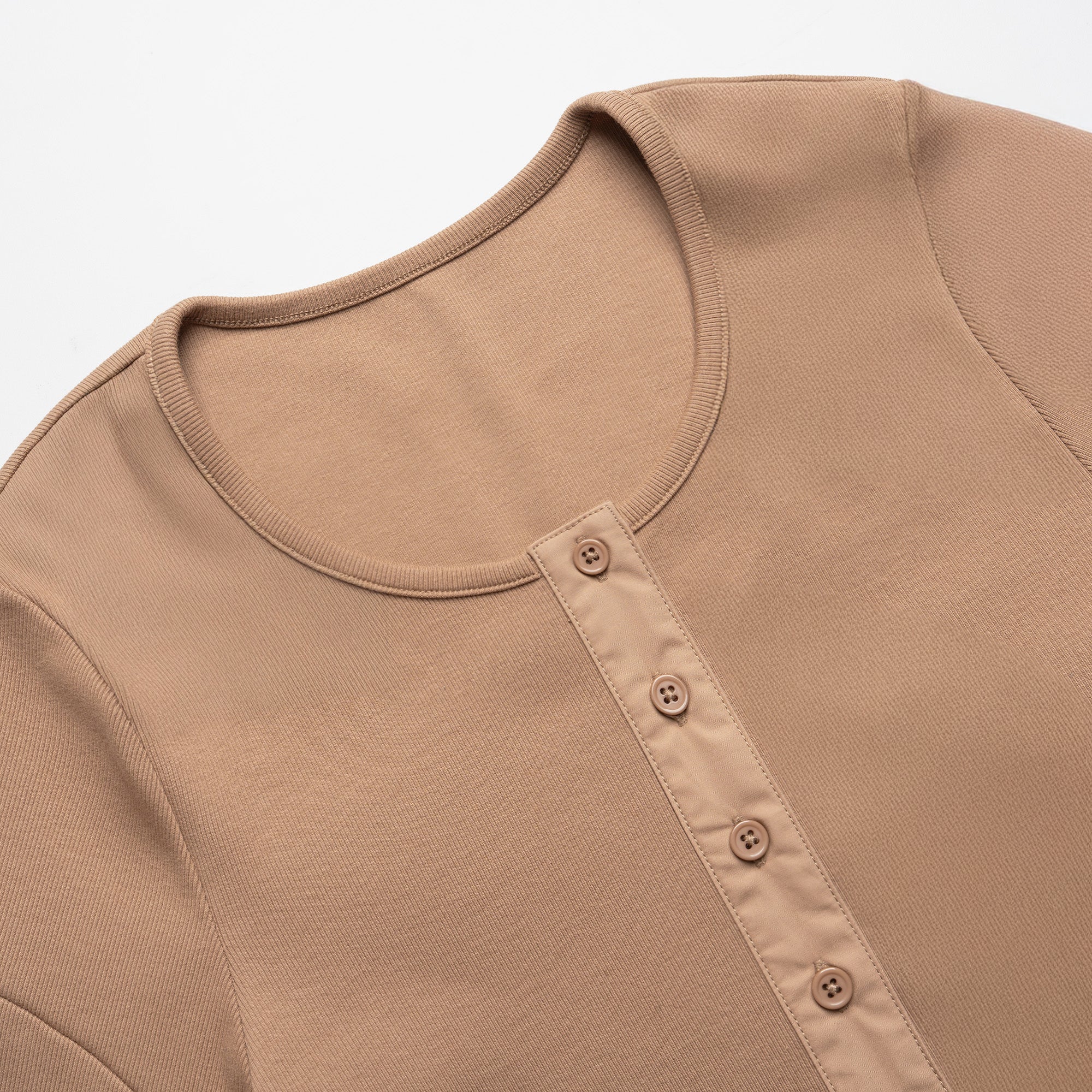The Maven Heavy Rib Henley Tee