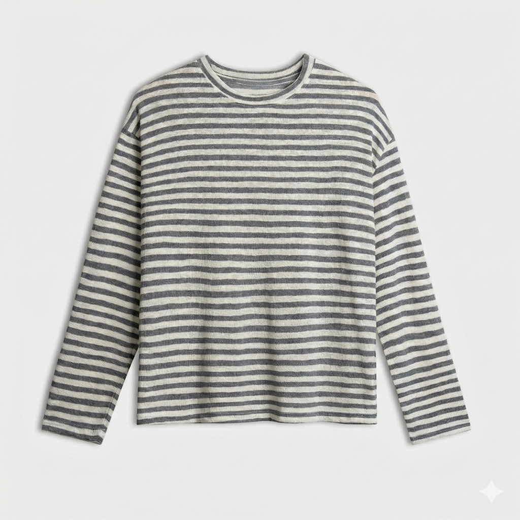 Rivage Striped Long-Sleeve Top