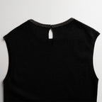 The Astra Wool-Silk Knit Beaded Top