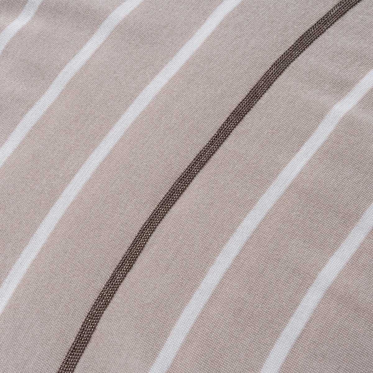 Soft Horizon Stripe Wool Silk Knit Top