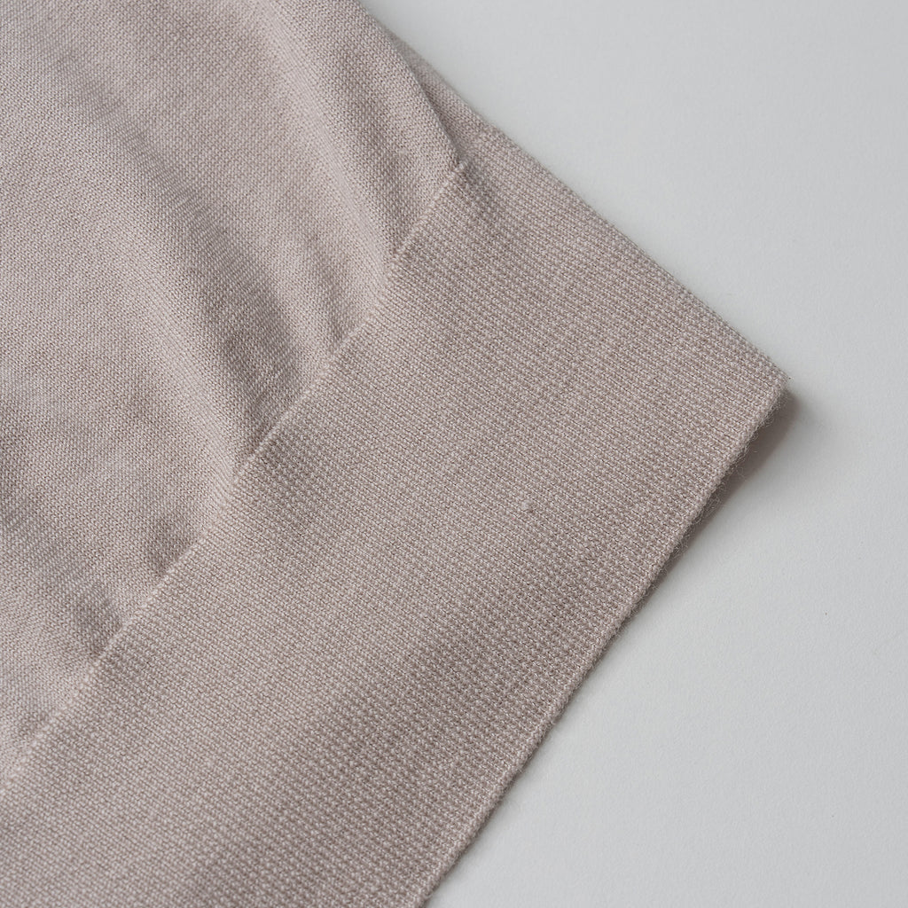 Soft Horizon Stripe Wool Silk Knit Top
