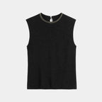 The Astra Wool-Silk Knit Beaded Top