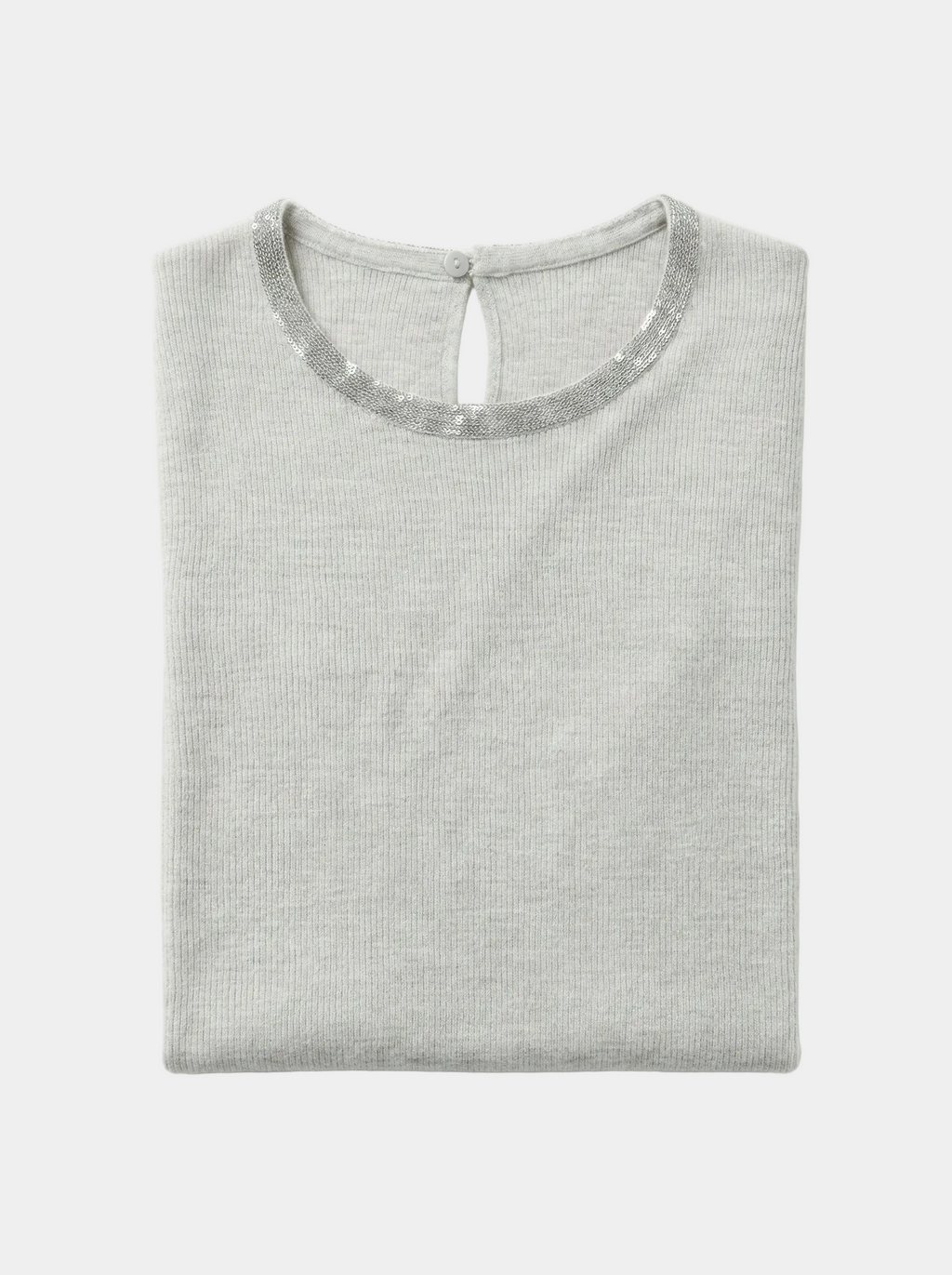 The Astra Wool-Silk Knit Beaded Top