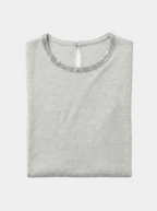 The Astra Wool-Silk Knit Beaded Top