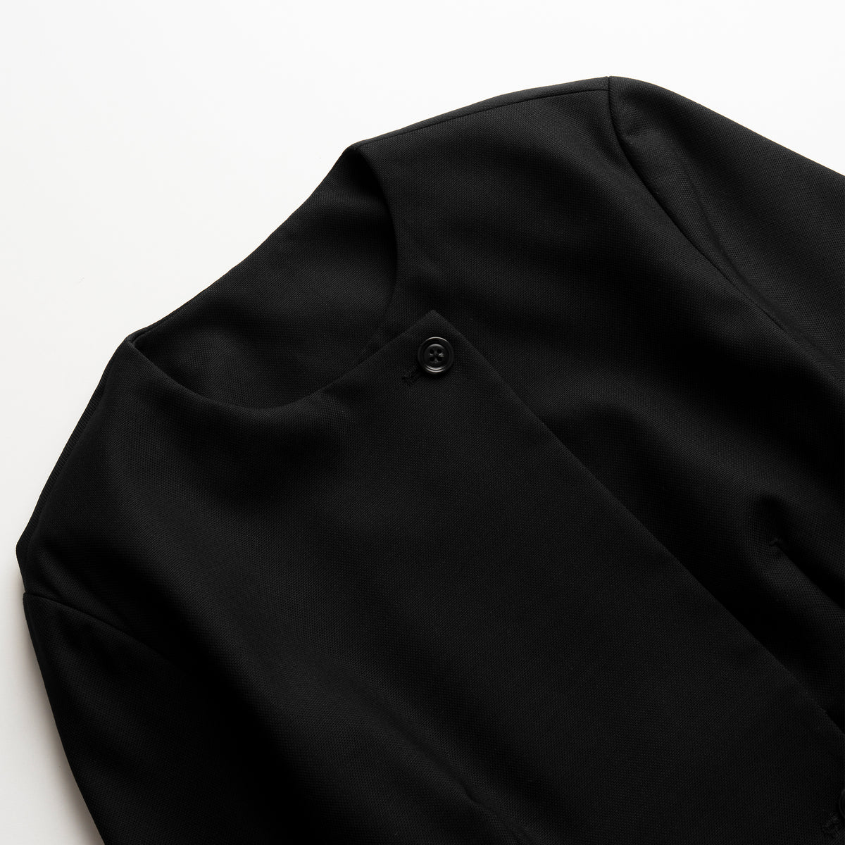 The Atelier Collarless Wool Jacket