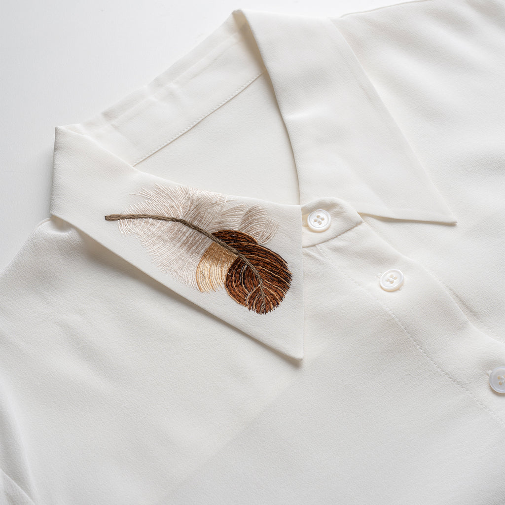 The Plume Silk Shirt