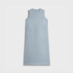 The Serene Button-Back Lyocell Shift Dress