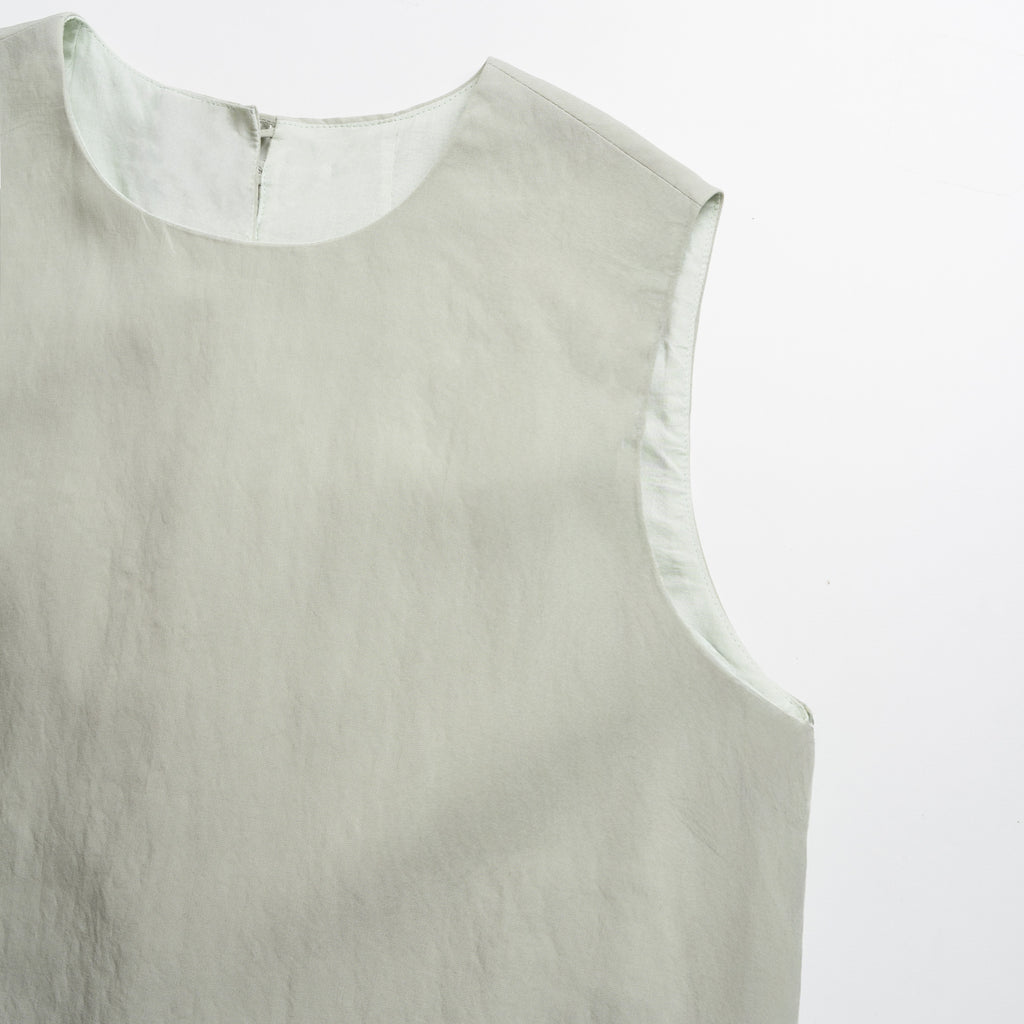 The Serene Button-Back Lyocell Shift Dress
