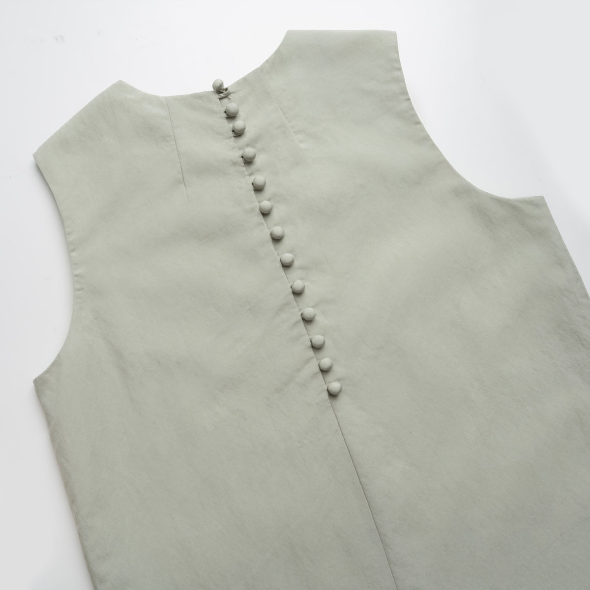 The Serene Button-Back Lyocell Shift Dress