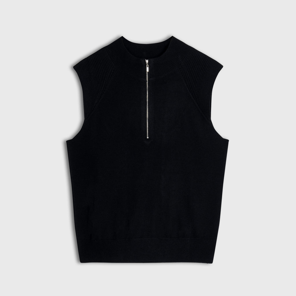 The Zip-Neck Knit Vest