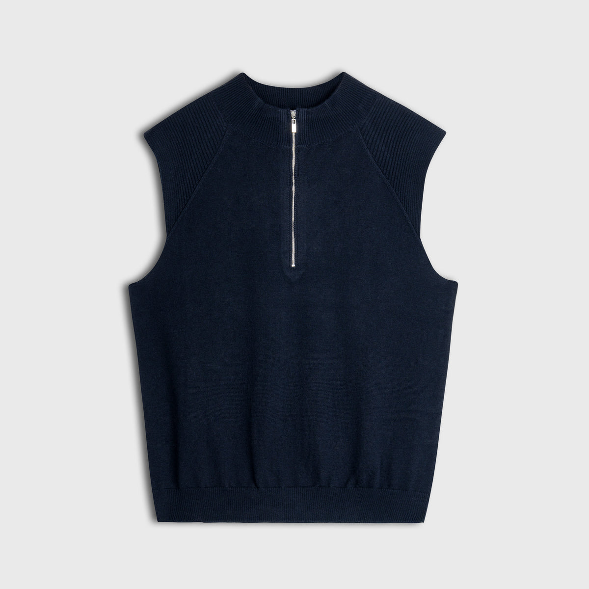 The Zip-Neck Knit Vest