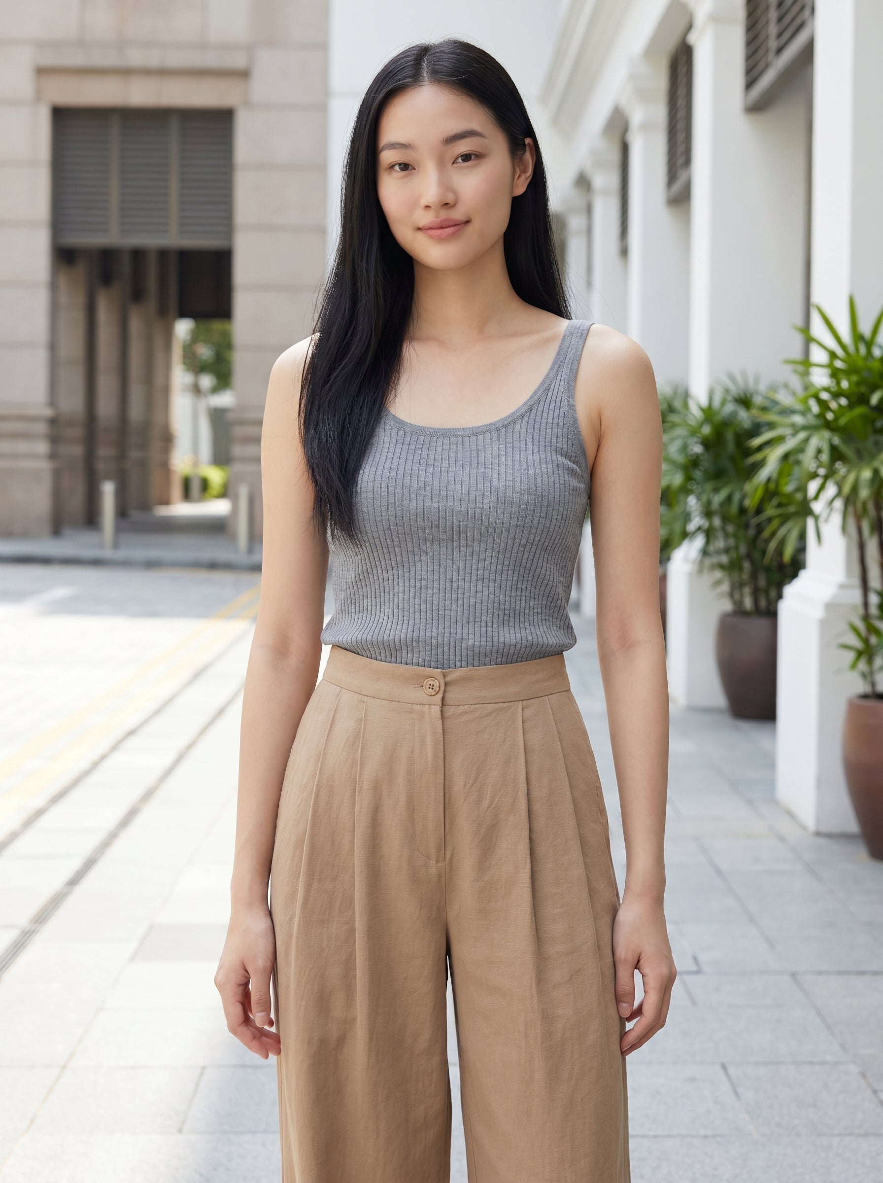 Élan Ribbed Knit Tank