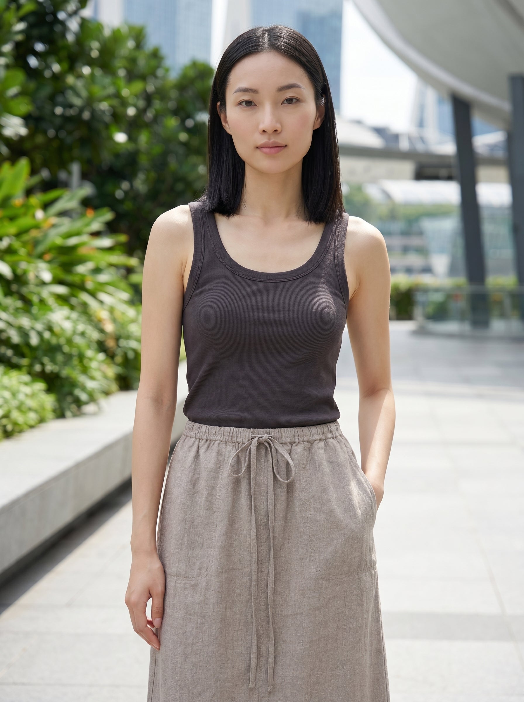 Épure Cotton Ribbed Tank