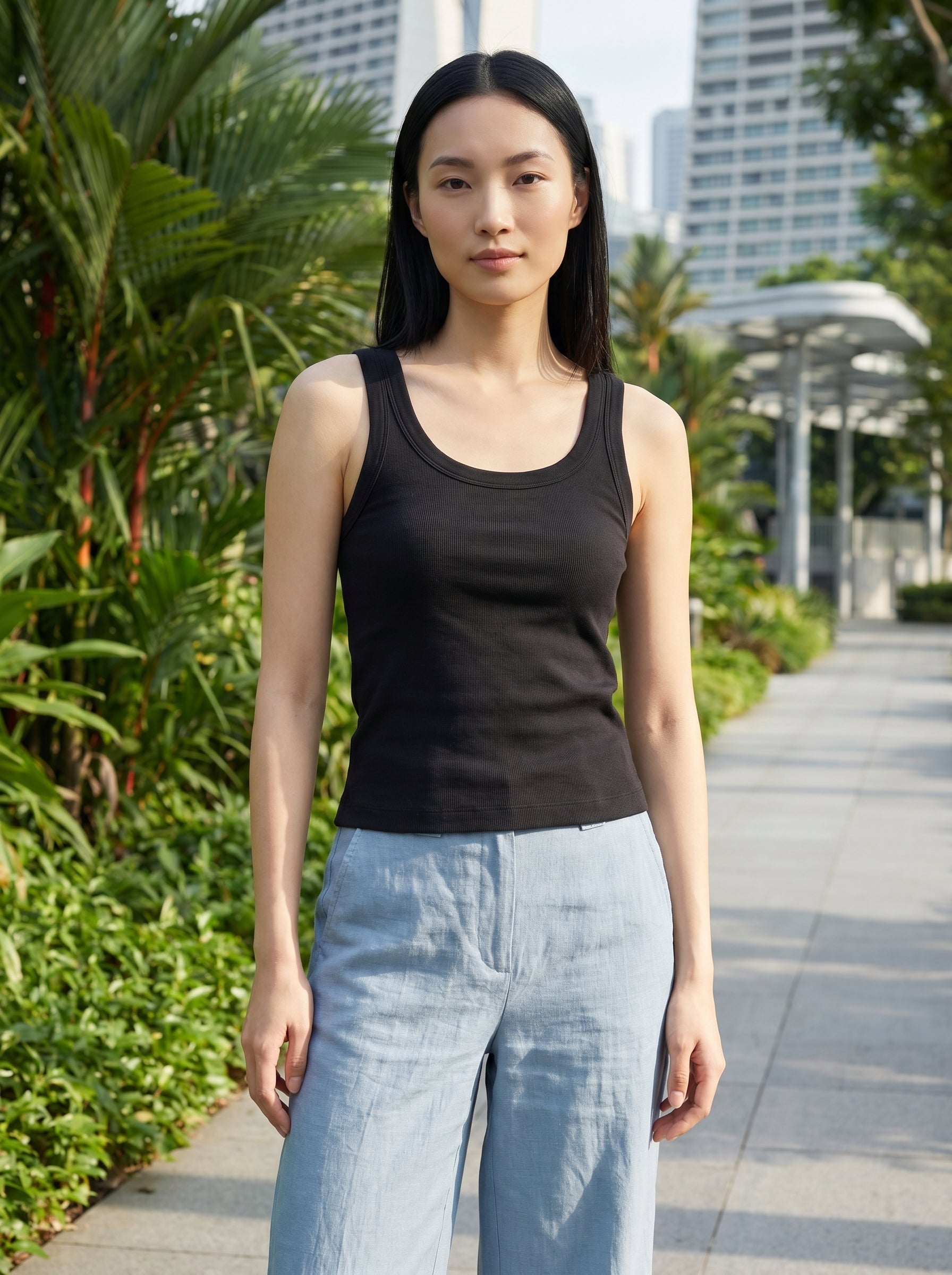 Épure Cotton Ribbed Tank