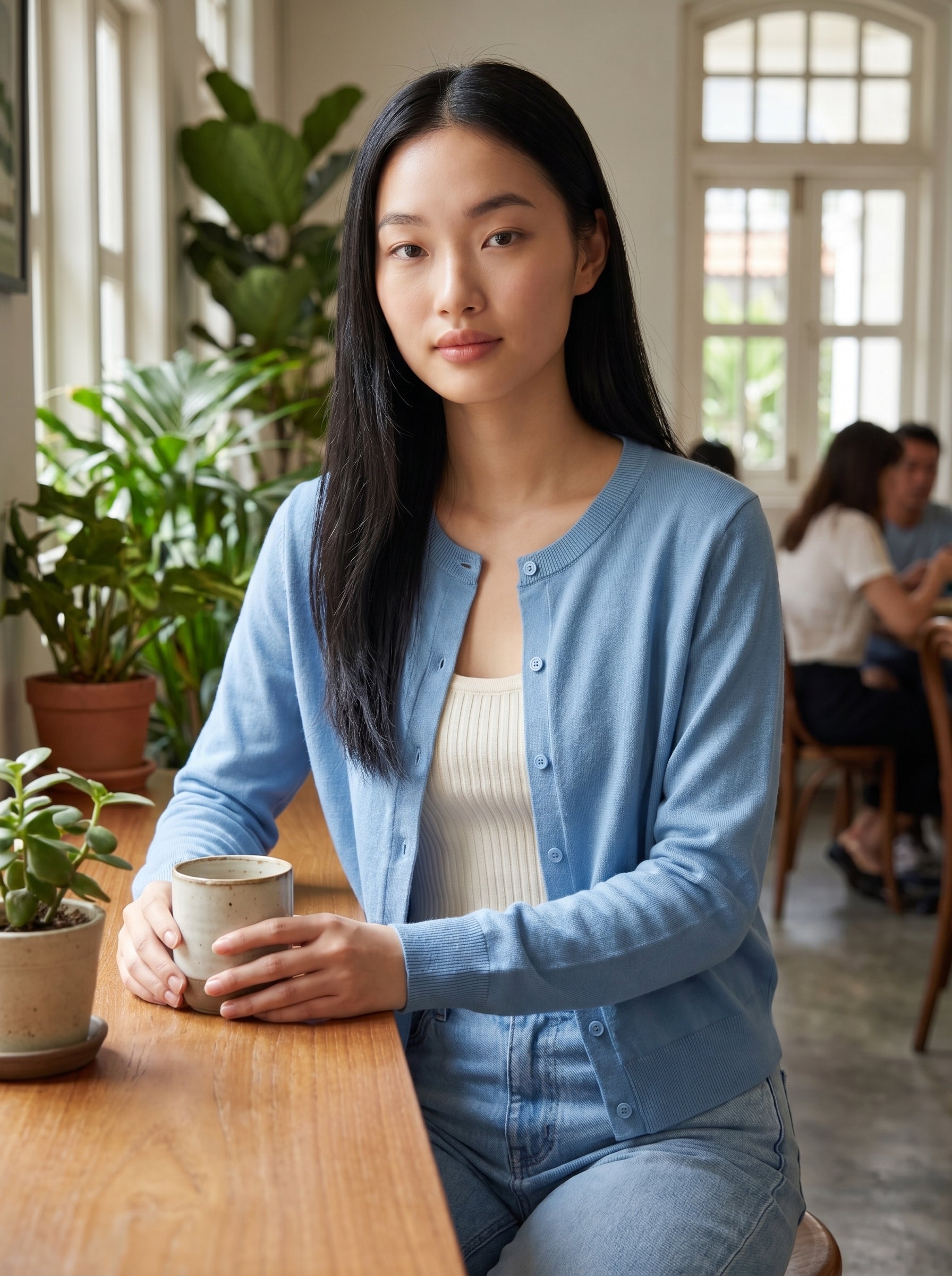 The Lune Merino Wool Cardigan