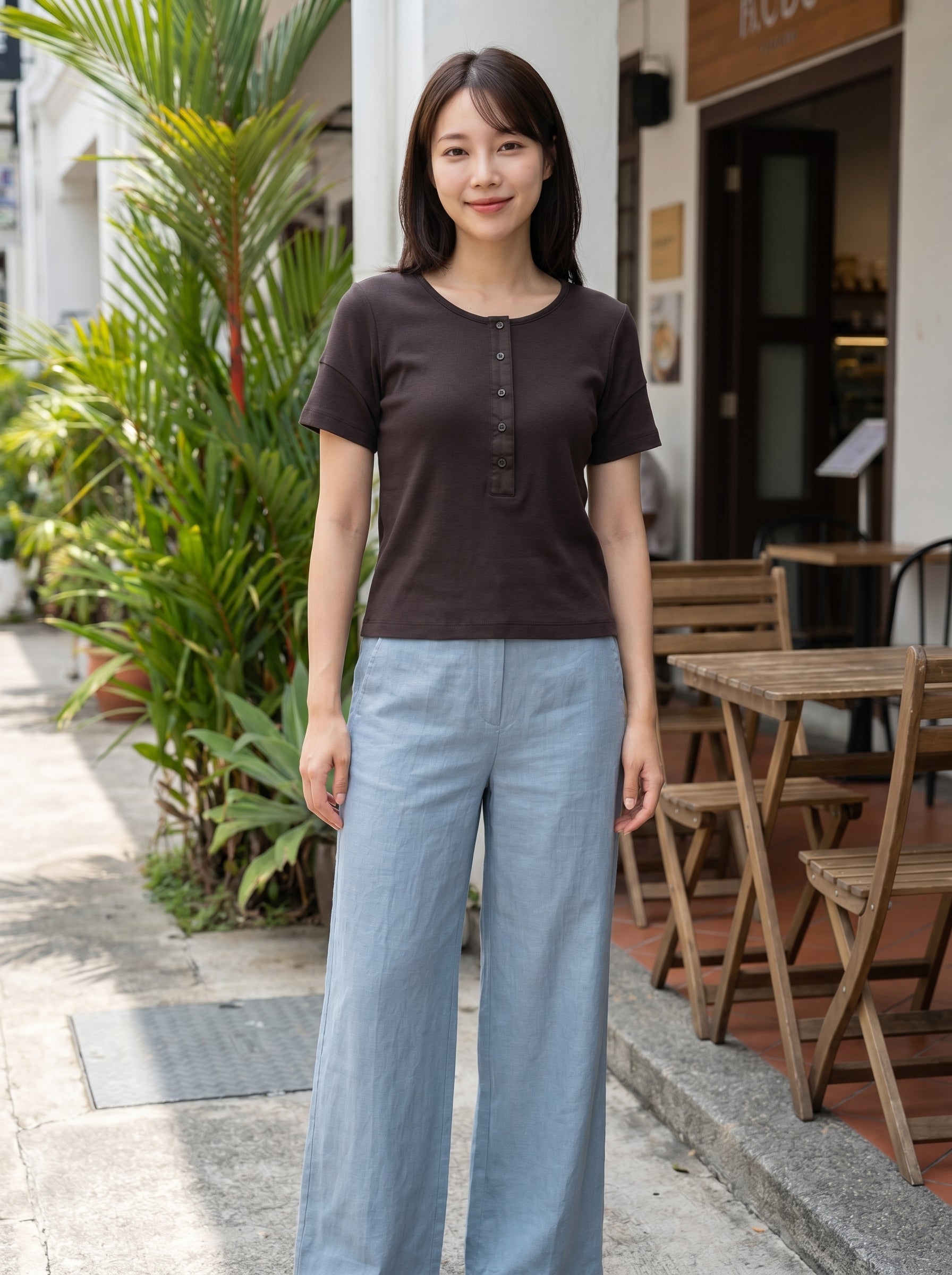 The Maven Heavy Rib Henley Tee