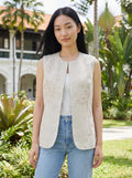 Éclat Beaded Linen Vest