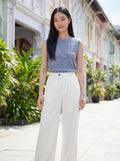 Arden Pleated Hemp-Cotton Trousers